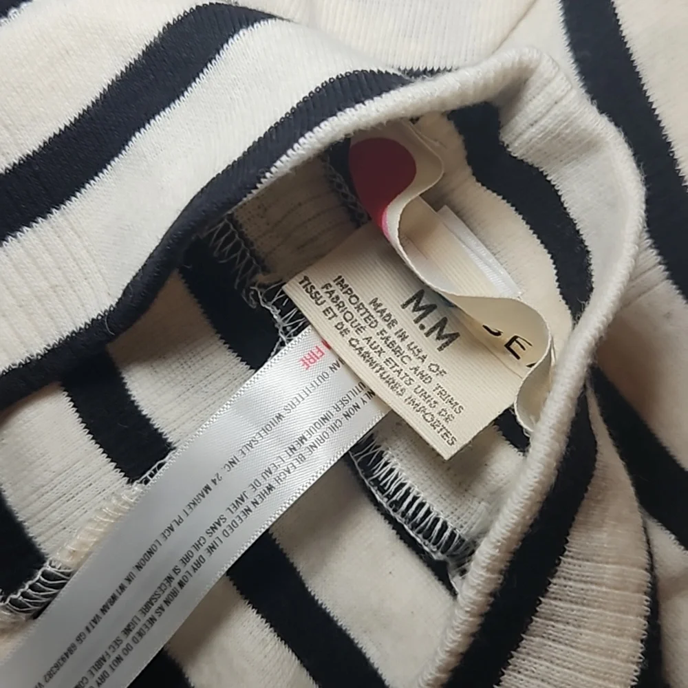 **Free People “Bon Voyage” Stripe Set – Size Medium (Top & Pants)**